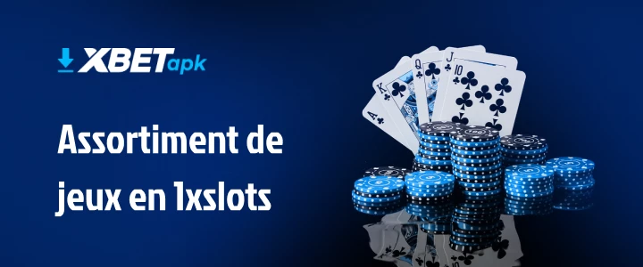 assortiment de jeux en 1xslots